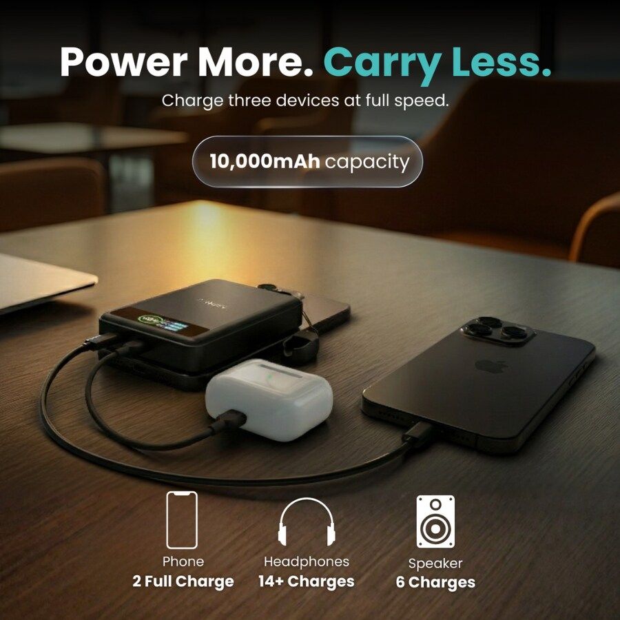 Baterie externa BMX SolidSafe, 10.000 mAh, Tehnologie Solid-State