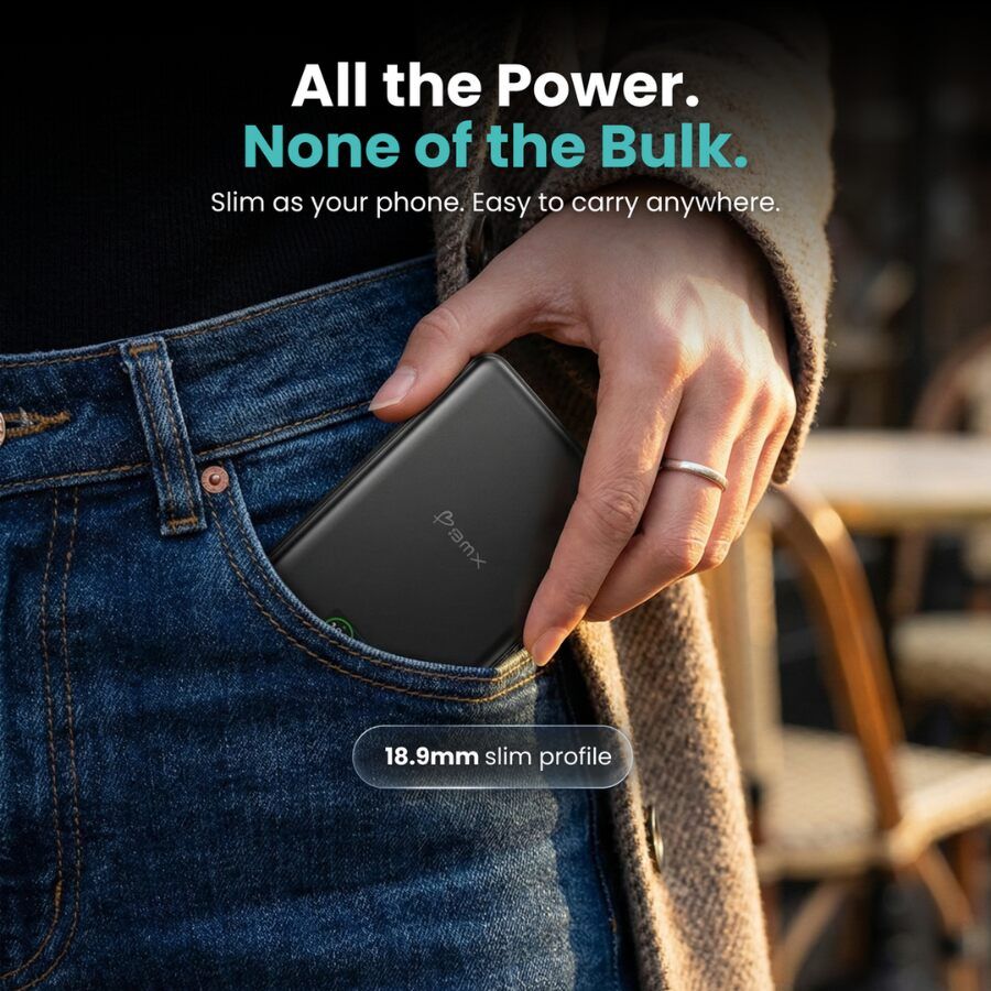 Baterie externa BMX SolidSafe, 10.000 mAh, Tehnologie Solid-State