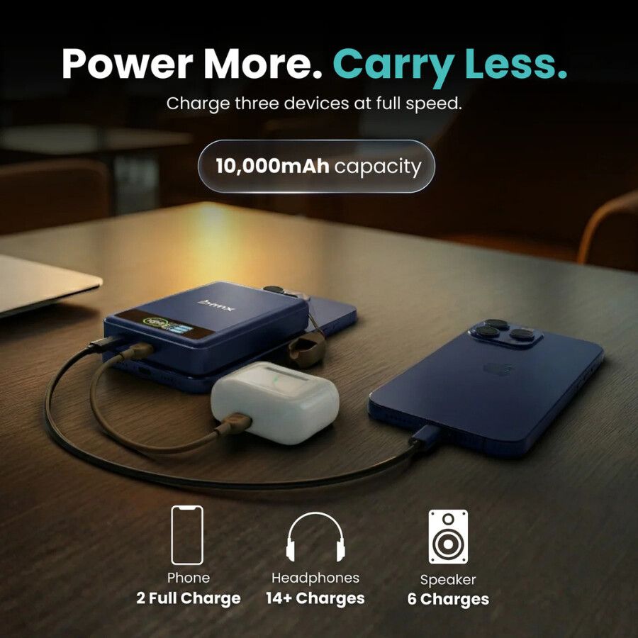 Baterie externa BMX SolidSafe, 10.000 mAh, Tehnologie Solid-State