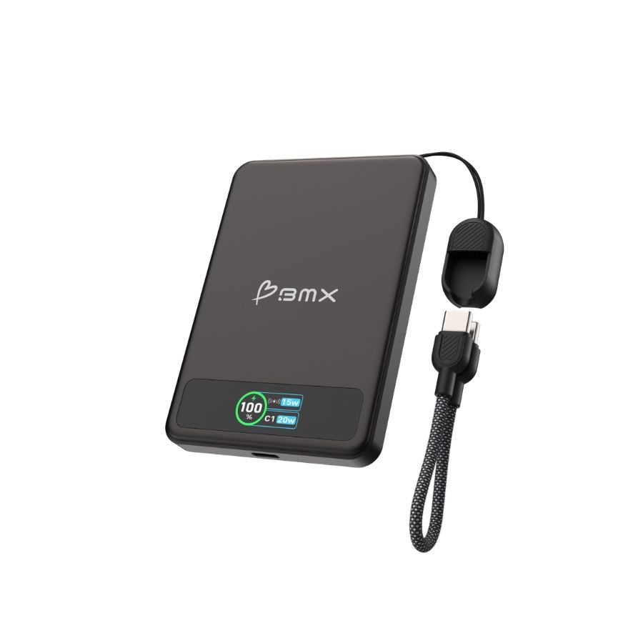 Baterie externa BMX SolidSafe, 5.000 mAh, Tehnologie Solid-State