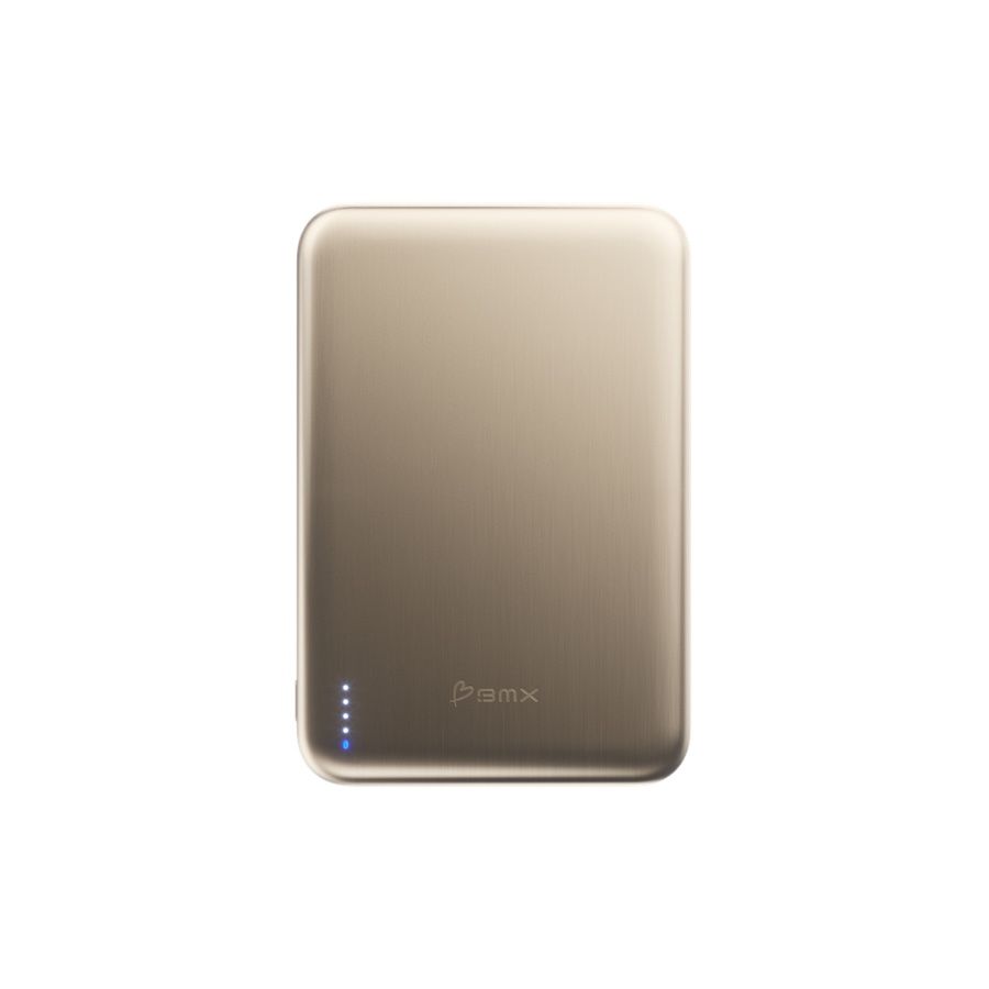 Baterie externa BMX SolidSafe Air Titanium, 5.000 mAh QI2, Tehnologie Solid-State