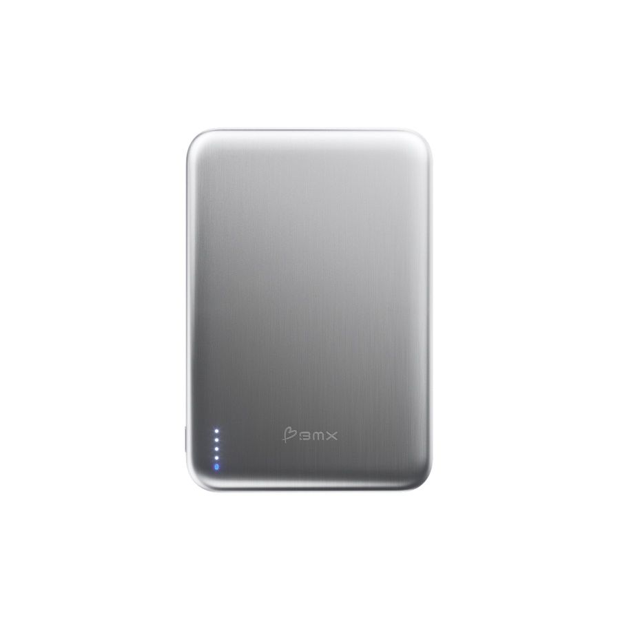 Baterie externa BMX SolidSafe Air Titanium, 5.000 mAh QI2, Tehnologie Solid-State
