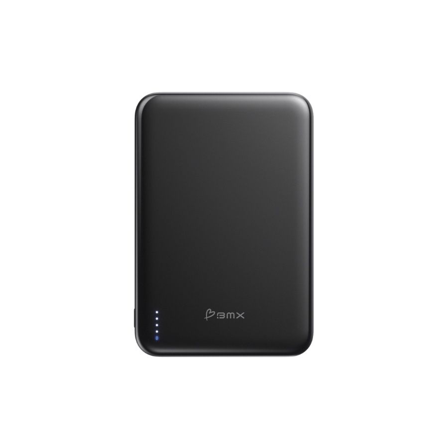 Baterie externa BMX SolidSafe Air Titanium, 5.000 mAh QI2, Tehnologie Solid-State